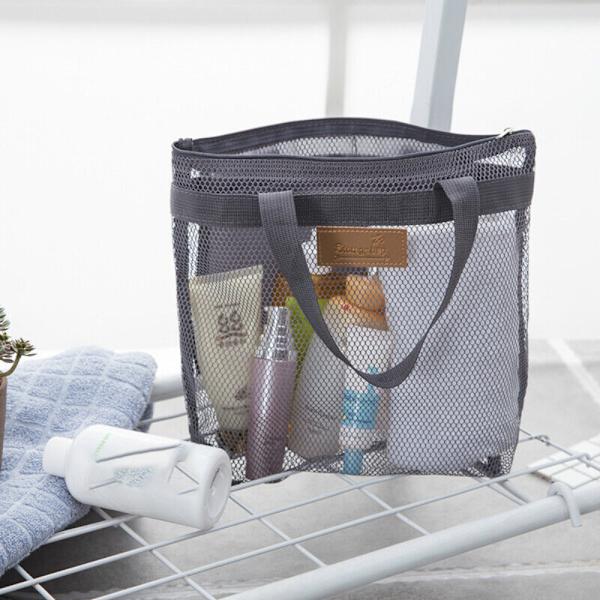 Strandtaske Stor Håndtaske GRÅ grey
