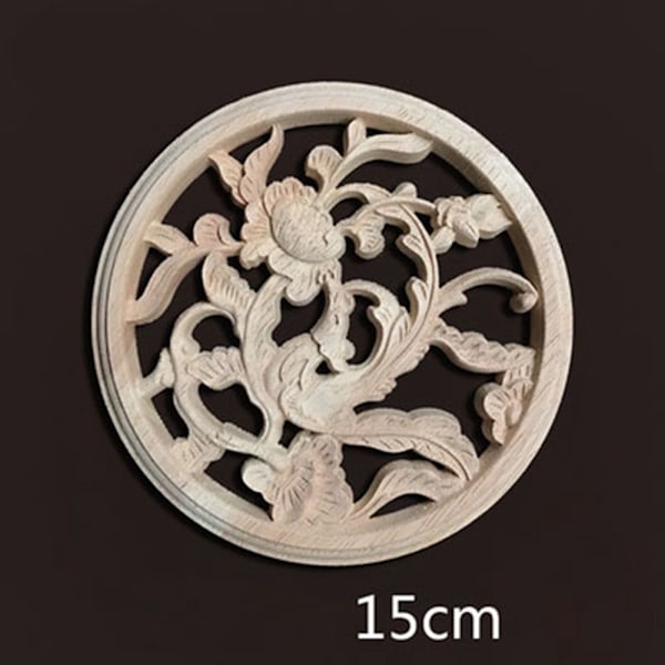 Trä snidade hantverk Träfigurer hantverk 15CM10 10 15cm10
