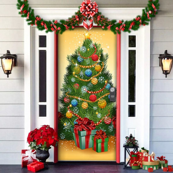 Christmas Elves Door Cover Backdrop Banner 2 2 2