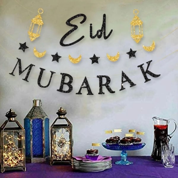 Ramadan Kareem Banner Eid Mubarak Dekoration Girlang