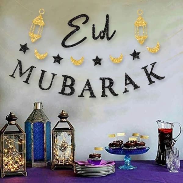 Ramadan Kareem -lippu Eid Mubarak -koristelippu