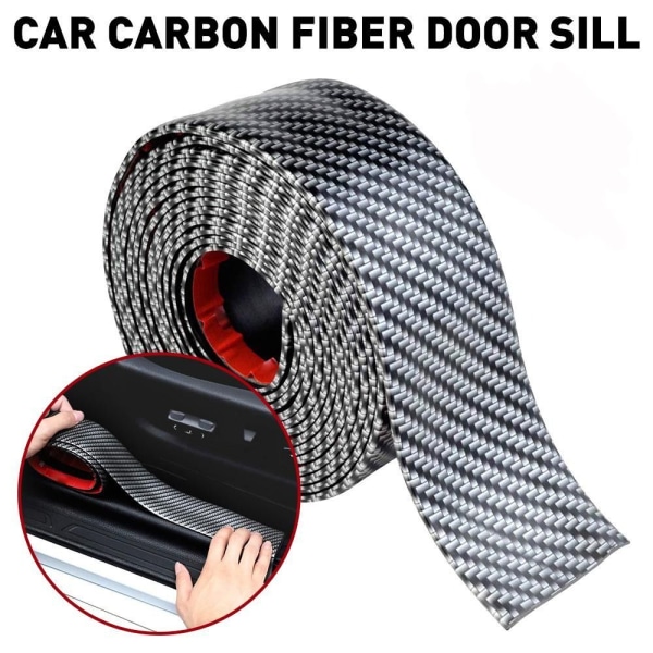 Carbon Fiber Car Stickers Dørkarm Scuff Tape 3CMX1M 3cmX1m