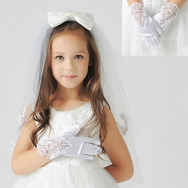 Bryllupshansker Prinsessehansker 4-7 ÅR 4-7 years old