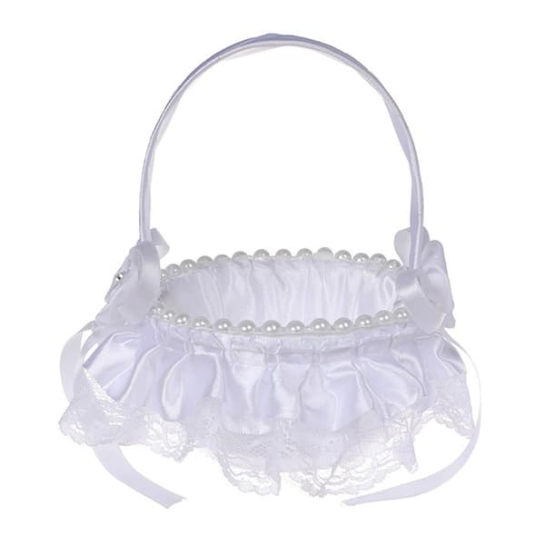 Bryllupsblomstkurv Blomsterjentekurv A A A