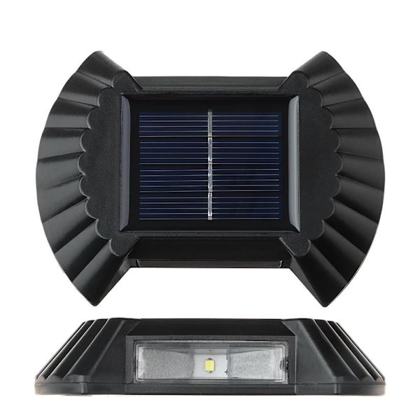 LED Solar Light Udvendig Væglampe HVID LYS-2LED HVID white light-2LED