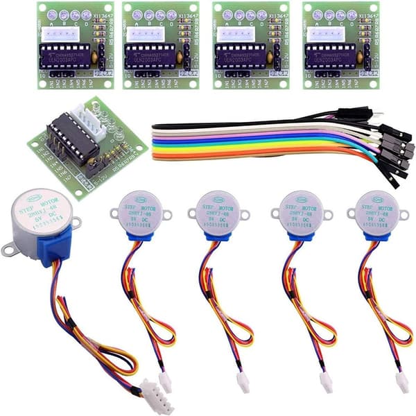 5 stk 28BYJ-48 ULN2003 5V stepmotor stepmotor driver