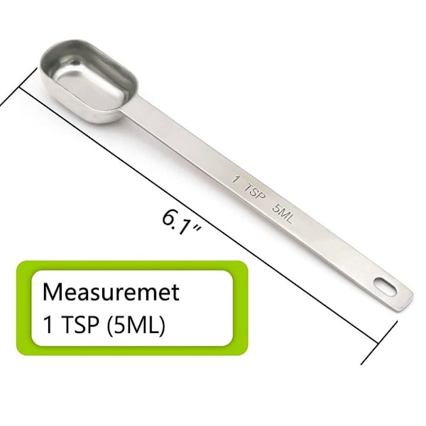 2 stk Enkelt måleske Langhåndtaget bagemåleske 2pcs