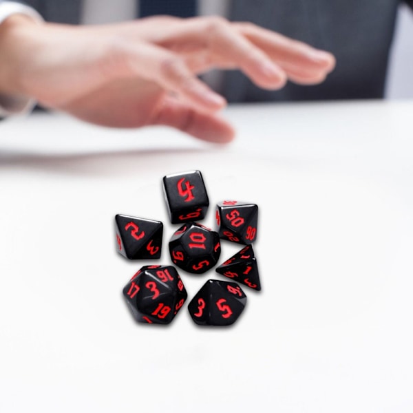 7 stk/sæt DND Terning Polyhedral Terning BLÅ Blue