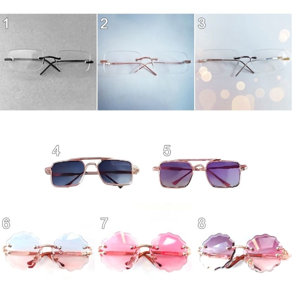 Cute Blossom Frame Plys Doll Eyeglasses 4 4 4