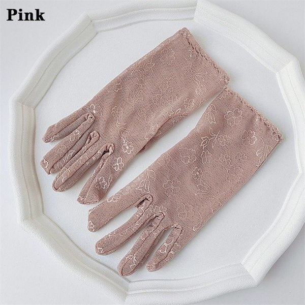 Sun Protection Gloves Short Gloves PINK pink