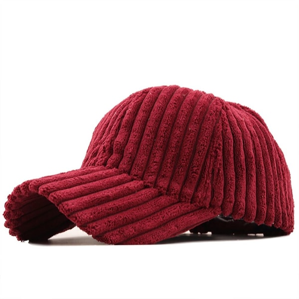 Vakosametti baseball cap Talvihatut VIININ PUNAINEN WINE RED