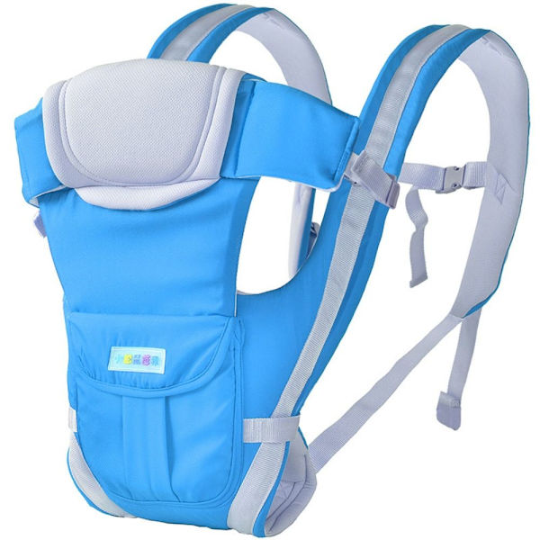 Baby Baby Wrap BLÅ MED BÄRDE MED BÄLTE Blue With belt-With belt