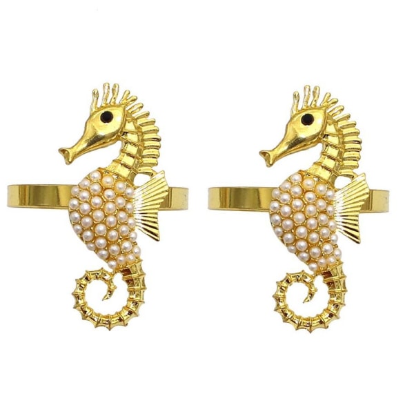 2/4 stk Seahorse Serviettringer Munnring 2STK 2STK 2PCS