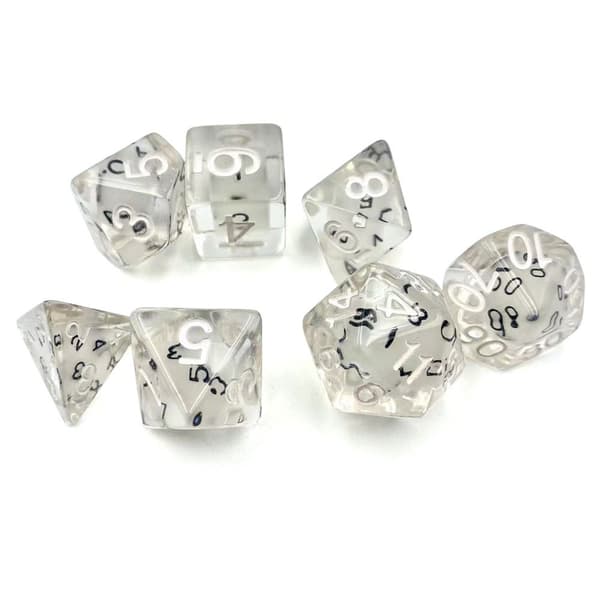 7 kpl / set DND Dice Polyhedral Dice STYLE 1 STYLE 1 Style 1