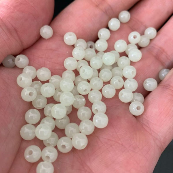 170 stk/sæt Fiskebløde flyderperler hårdt gummi 8MM-120STK 8mm-120pcs