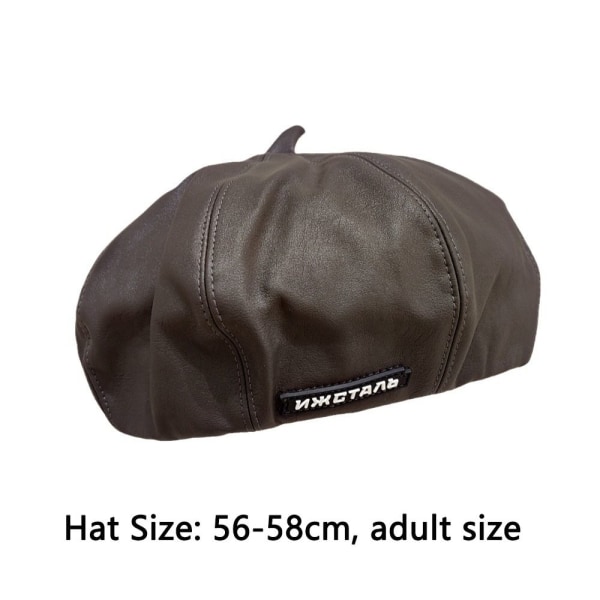 Retro Visir Hatt Åttakantig Basker MÖRKGRÅ dark grey