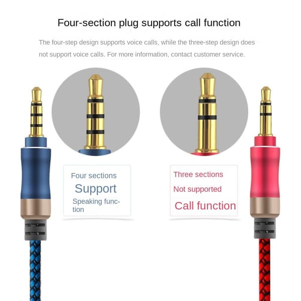 2 stk Lydkabel Double Ended Recording Line ORANGE 4 SEKTIONER Orange 4 sections-4 sections