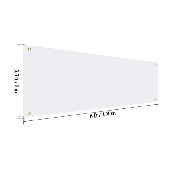 Kyltit Banner Valkoinen