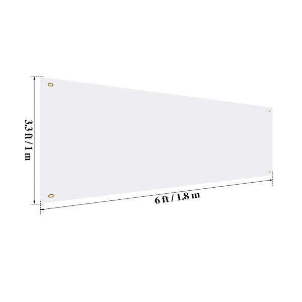 Skyltar Banner Vit