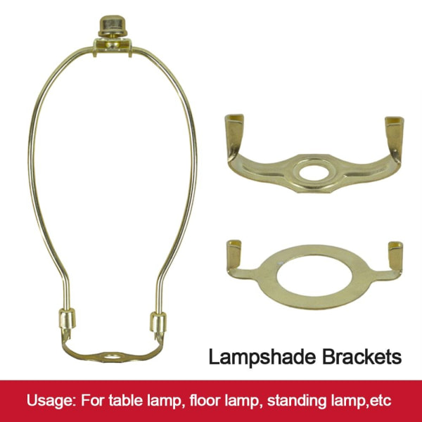 Lampe Harpe Holder Kits Lampeskærm Beslag SØLV silver