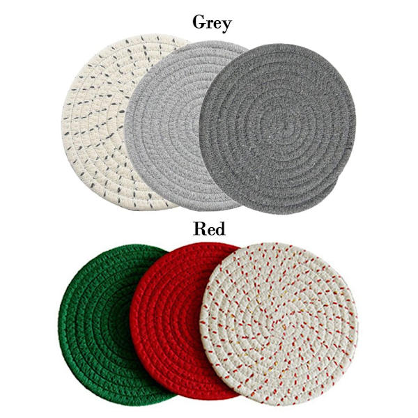 3 Stk Grytekluter Sett Hot Grytekluter Sett GRÅ Grey