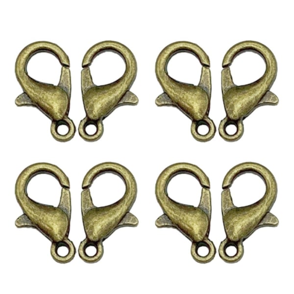 100stk Hummerspenner Armbånd Koblinger Kroker ANTIKK BRONSE Antique Bronze
