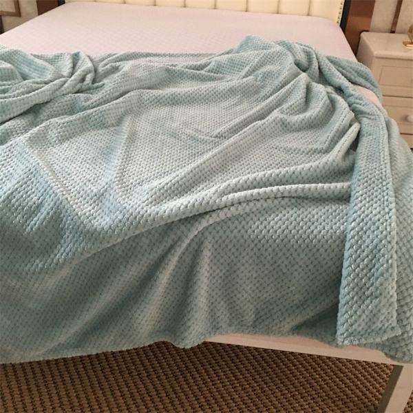 Sofffilt Fleece Täcke BLÅT Blue