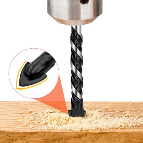 4 STK Tile Drill Bit Set Keramisk Twist Drill Bits Glass Punch