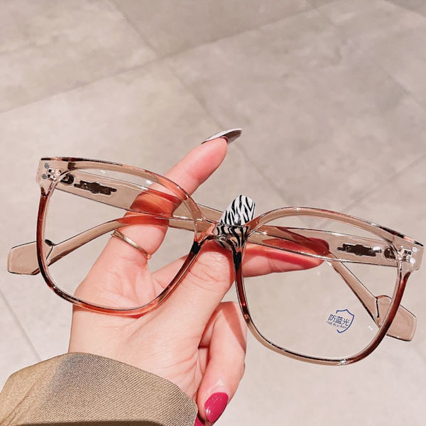 Anti-Blue Light Glasses Ylisuuret silmälasit LÄPINÄKYVÄT Transparent