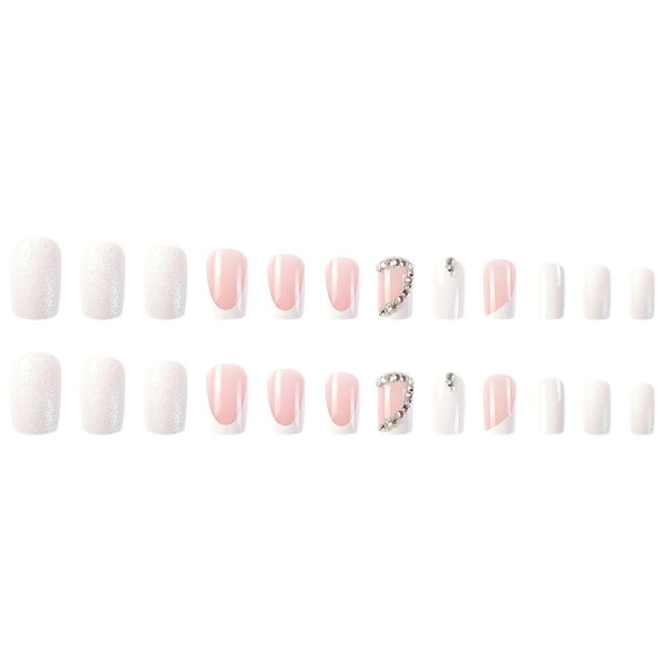 Franska Fake Nails False Nail Press på naglar