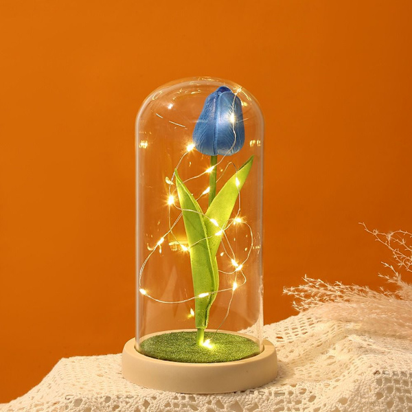 Tulip Night Lights Rose Led SININEN Blue