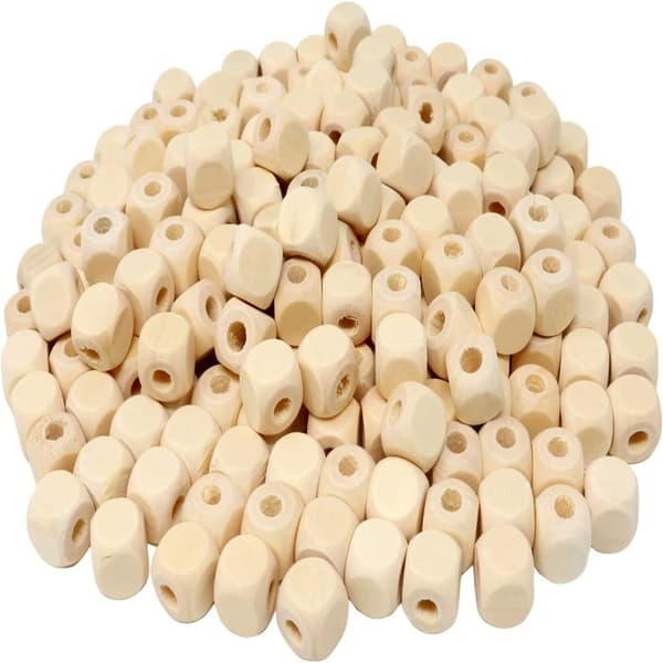Treperler Wood Cube Beads Spacer Beads