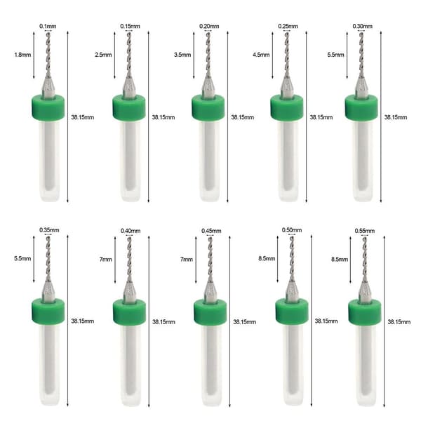 Endfræser Fræser Fræser 0,25MM 0.25mm