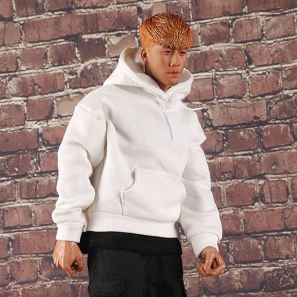 1/6 Miniature Tøj Soldat Casual Pullover BLÅ Blue