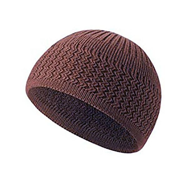 Muslim Cap Knitted Hat COFFEE COFFEE