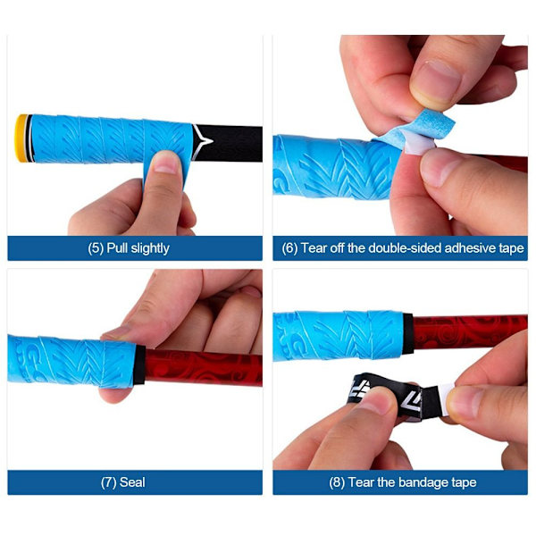 6 Stk Golf Grip Tape Innpakningstape BLÅ Blue