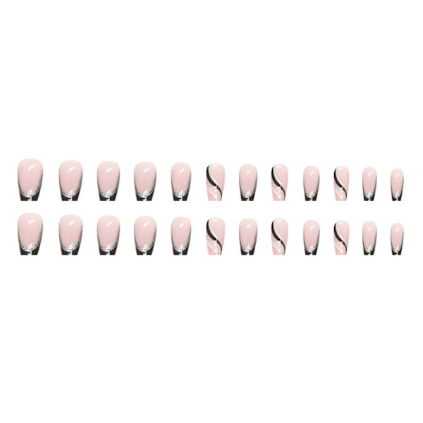 24stk Fake Nails Short French Z563 Z563 Z563