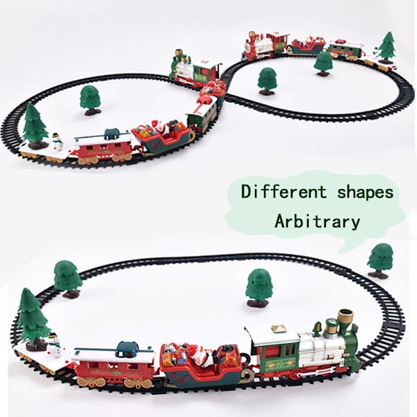 Christmas Electric Train Mini Santa Claus Railcar Xmas Decor Barnleksaker