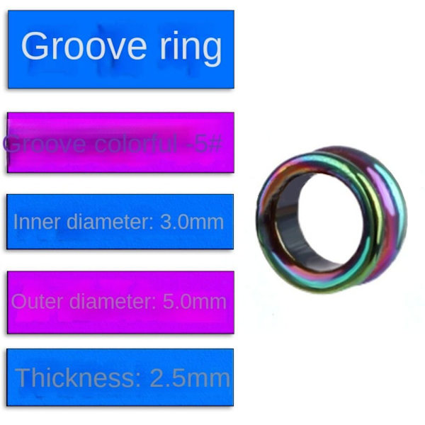 Fiskestang Wire Ring Fiskeline Guide 5DAZZLE-20STK 5Dazzle-20pcs