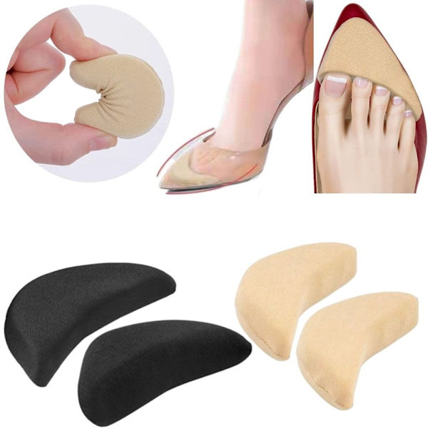 Sponge Justerbar Shoe Filler Högklackat Tåplugg BEIGE Beige