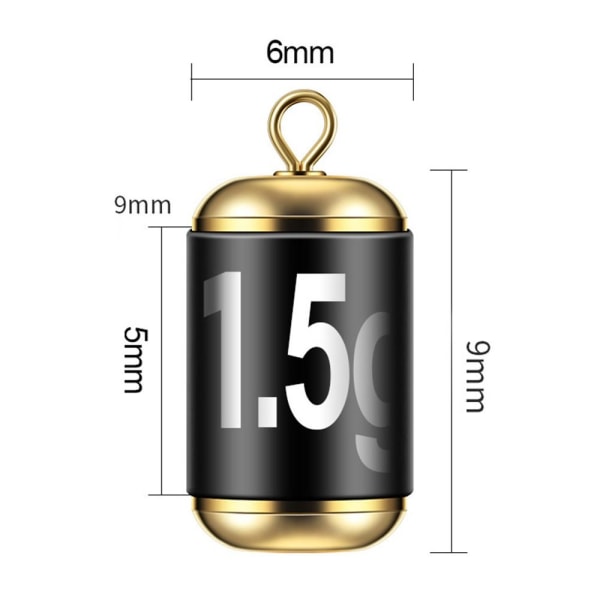 Vikter Bly sänkor Fiskebly fall 1,5G-20PCS 1,5G-20PCS 1.5g-20pcs