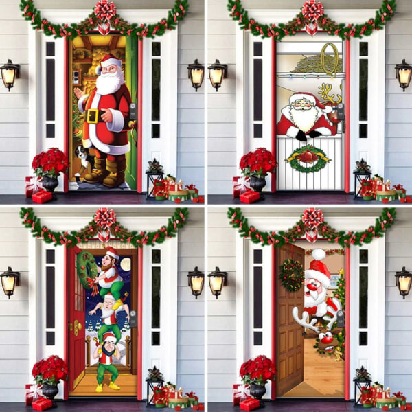 Christmas Alves Door Cover Bakteppe Banner 4 4 4