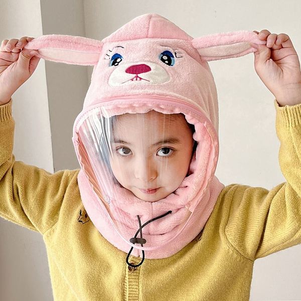 Barn pelsluer Plysj Pullover lue C C C