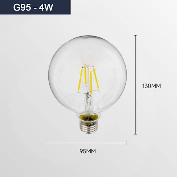 LED-lamppu E27 G95-4W G95-4W G95-4W