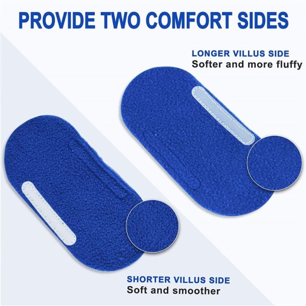 2 stk CPAP Strap Covers CPAP Pude BLÅ blue