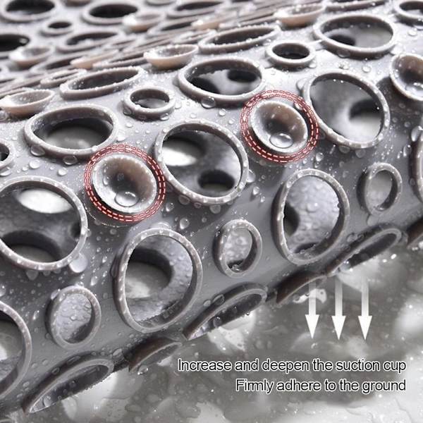 Suction Grip Mat Kylpymatot GREY 70X38CM Grey 70x38cm