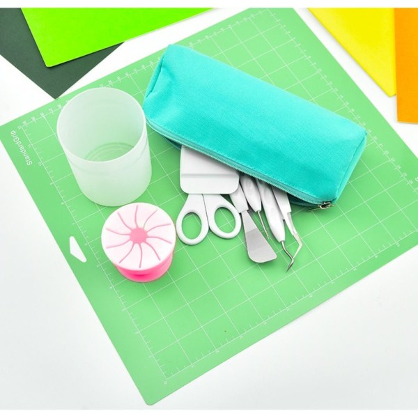 Vinyl luke skrapsamler Vinyl skrapholder GRØNN A A Green A-A