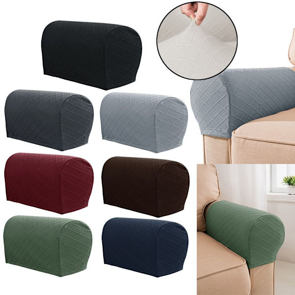 2kpl käsinojan päällinen sohvan cover VAALEANHARMAA Light grey