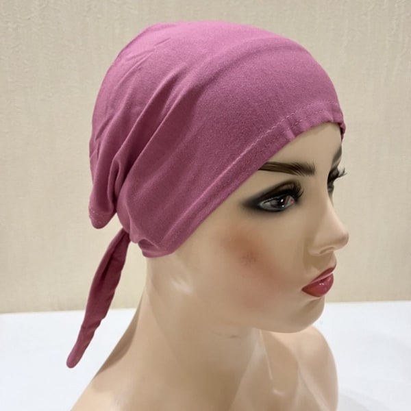 Kvinnor under halsduk Hijab cap ROSA Pink