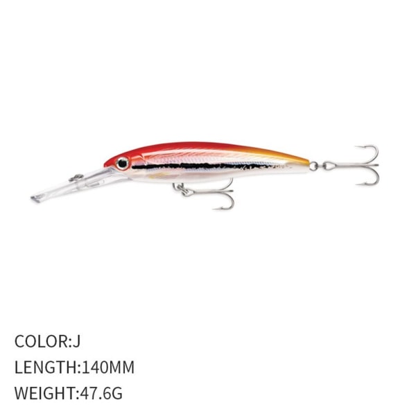 synkende Minnow Baits Fiskekroge J J J